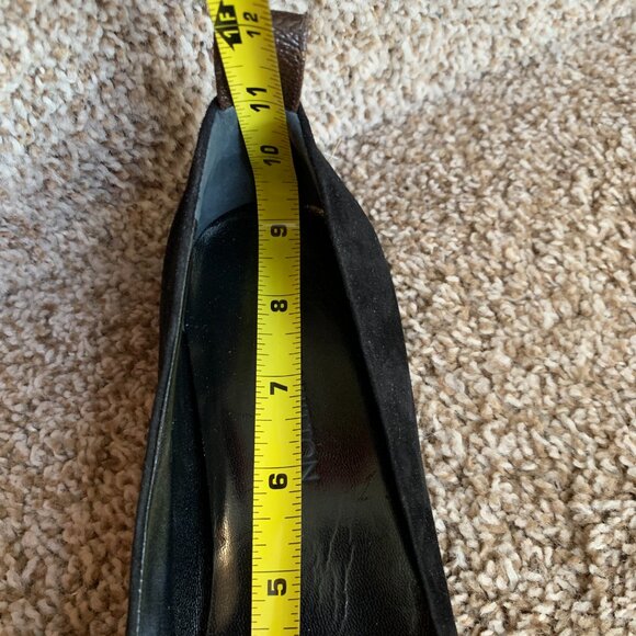 Louis Vuitton Uniform Women's Black Suede Ballerina Flats - Picture 15 of 16